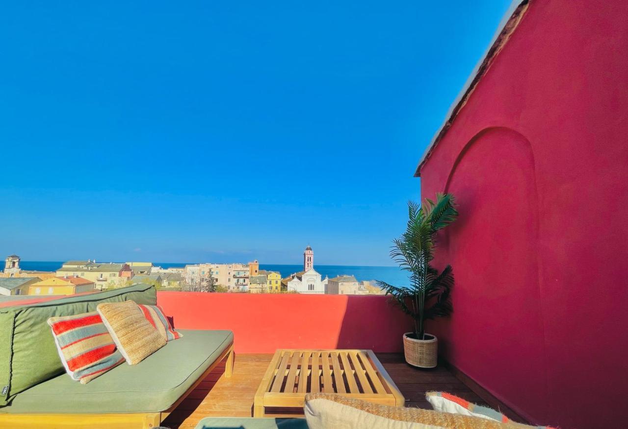 Pepites Bastiaises Piazza D'A Appartement Roof Top Vue Mer Бастия Экстерьер фото